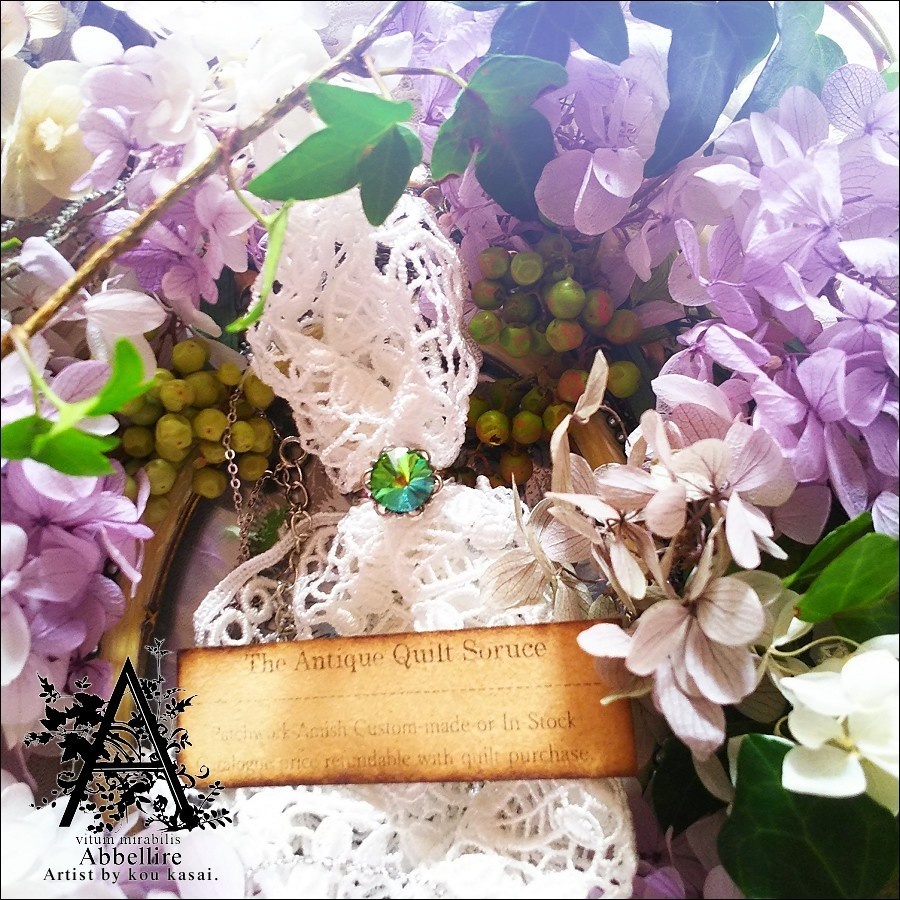 虹色ヴィトラルのリングネックレス