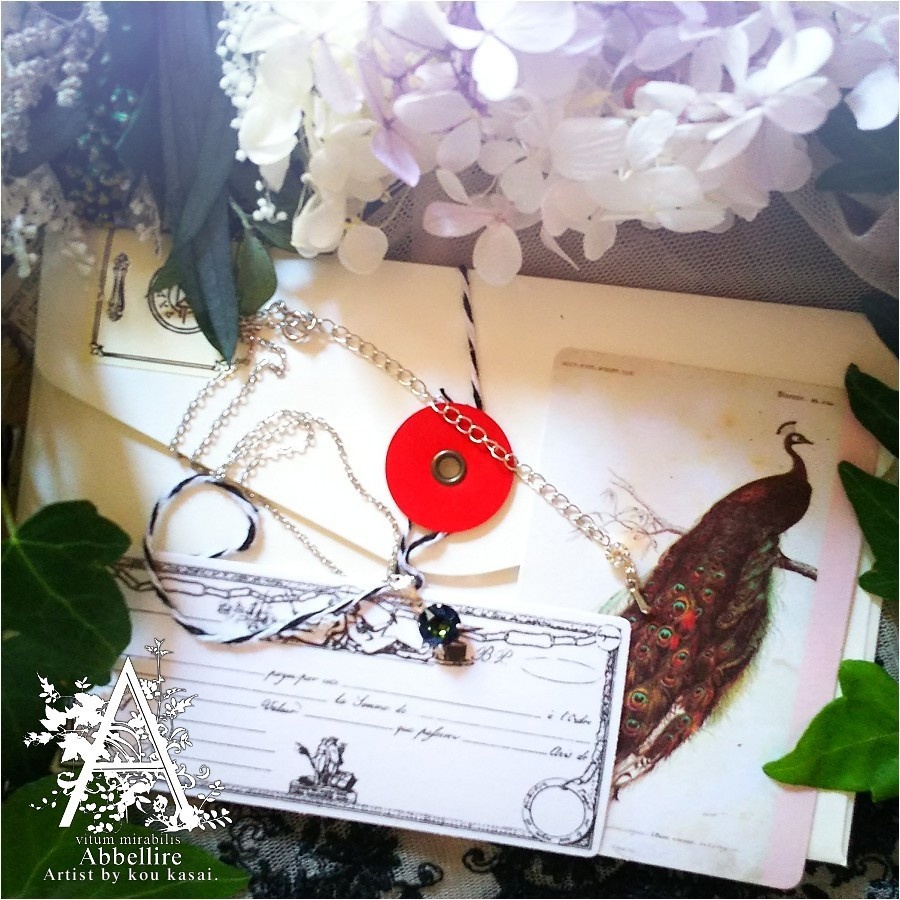 クリスタルサハラのシンプルネックレス-Silver-