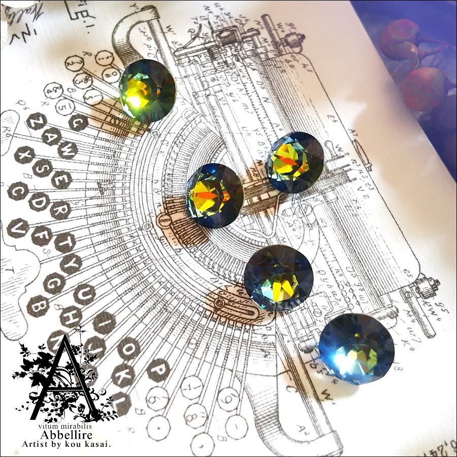 クリスタルサハラのシンプルネックレス-Gold-