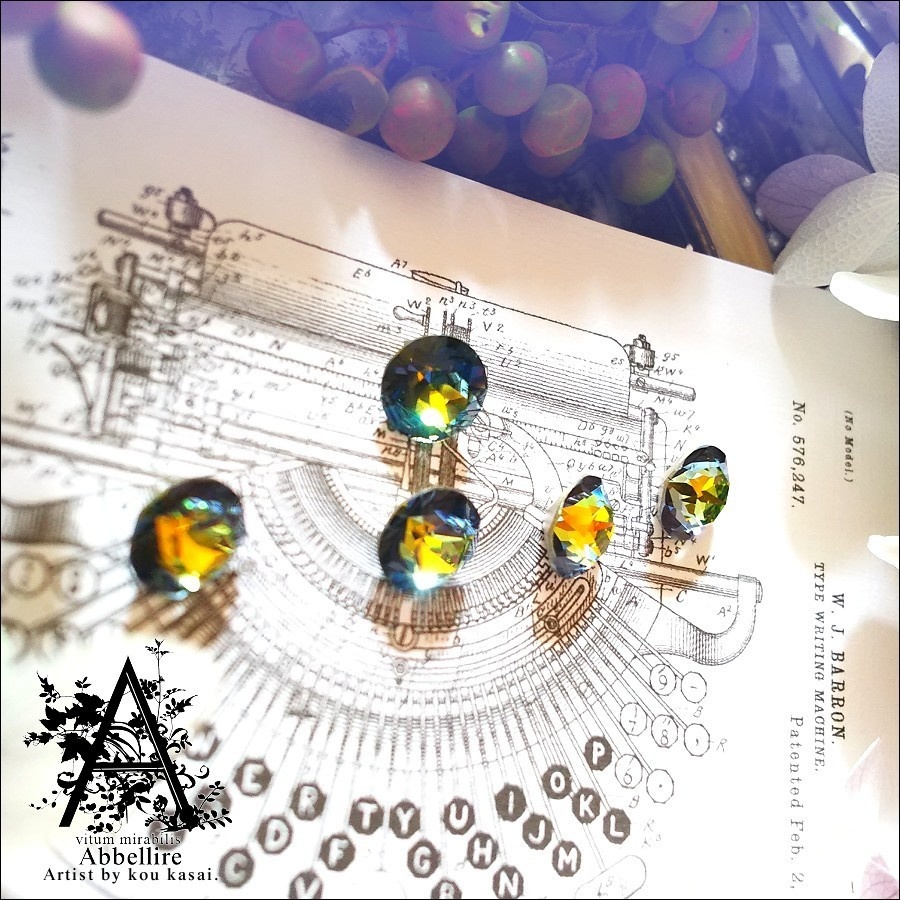 クリスタルサハラのシンプルネックレス-Gold-