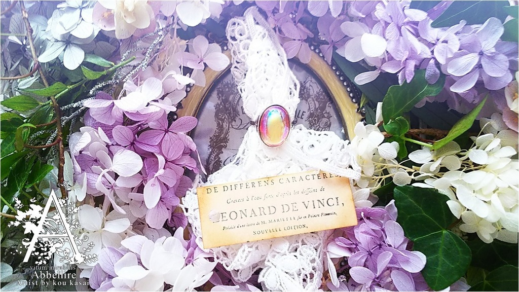 艶やかなローズカラーのリング-silver-