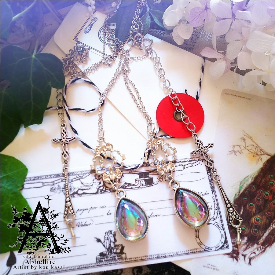 透き通る雫のネックレス-Amethyst-