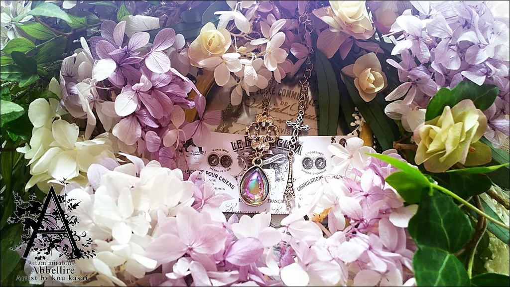 透き通る雫のネックレス-Amethyst-