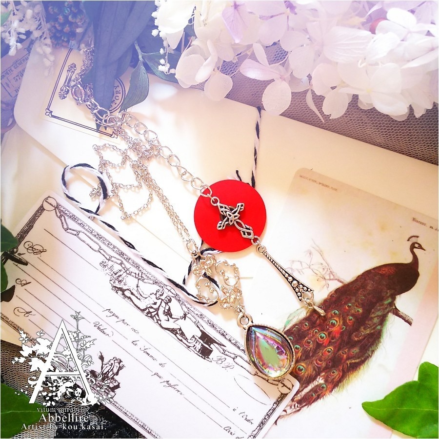 透き通る雫のネックレス-Amethyst-