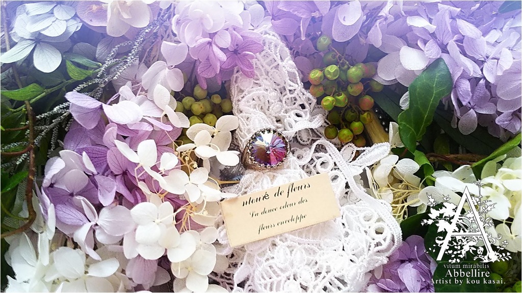 神秘的な美貌のベゼルリング-Silver-