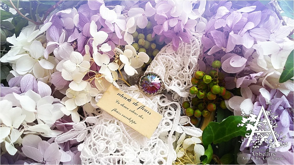 神秘的な美貌のベゼルリング-Silver-