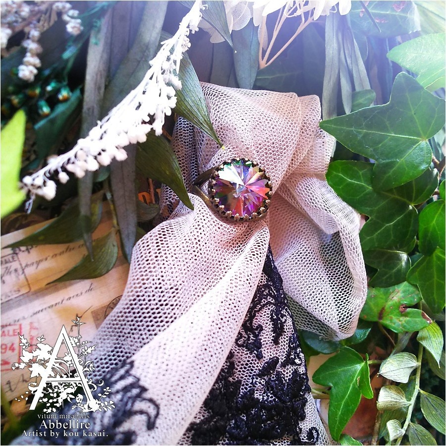 神秘的な美貌のベゼルリング-Antique Gold-