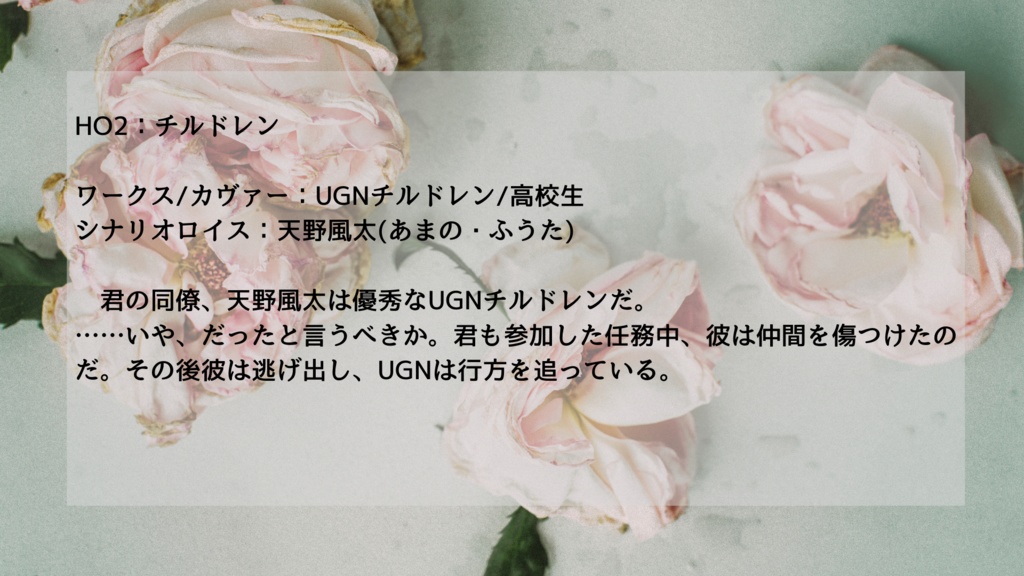 DX3rdシナリオ『traitor's criteria』