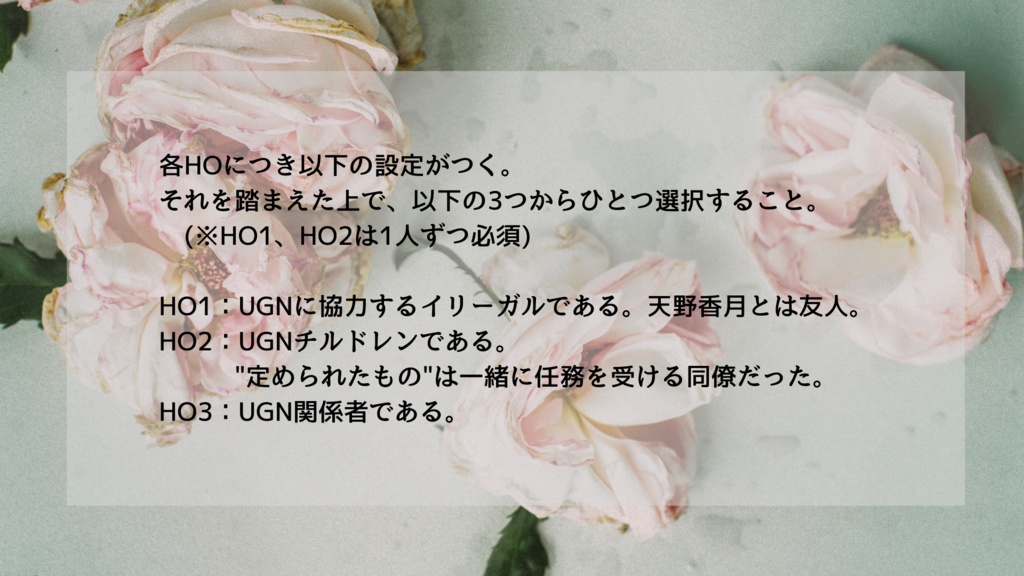 DX3rdシナリオ『traitor's criteria』