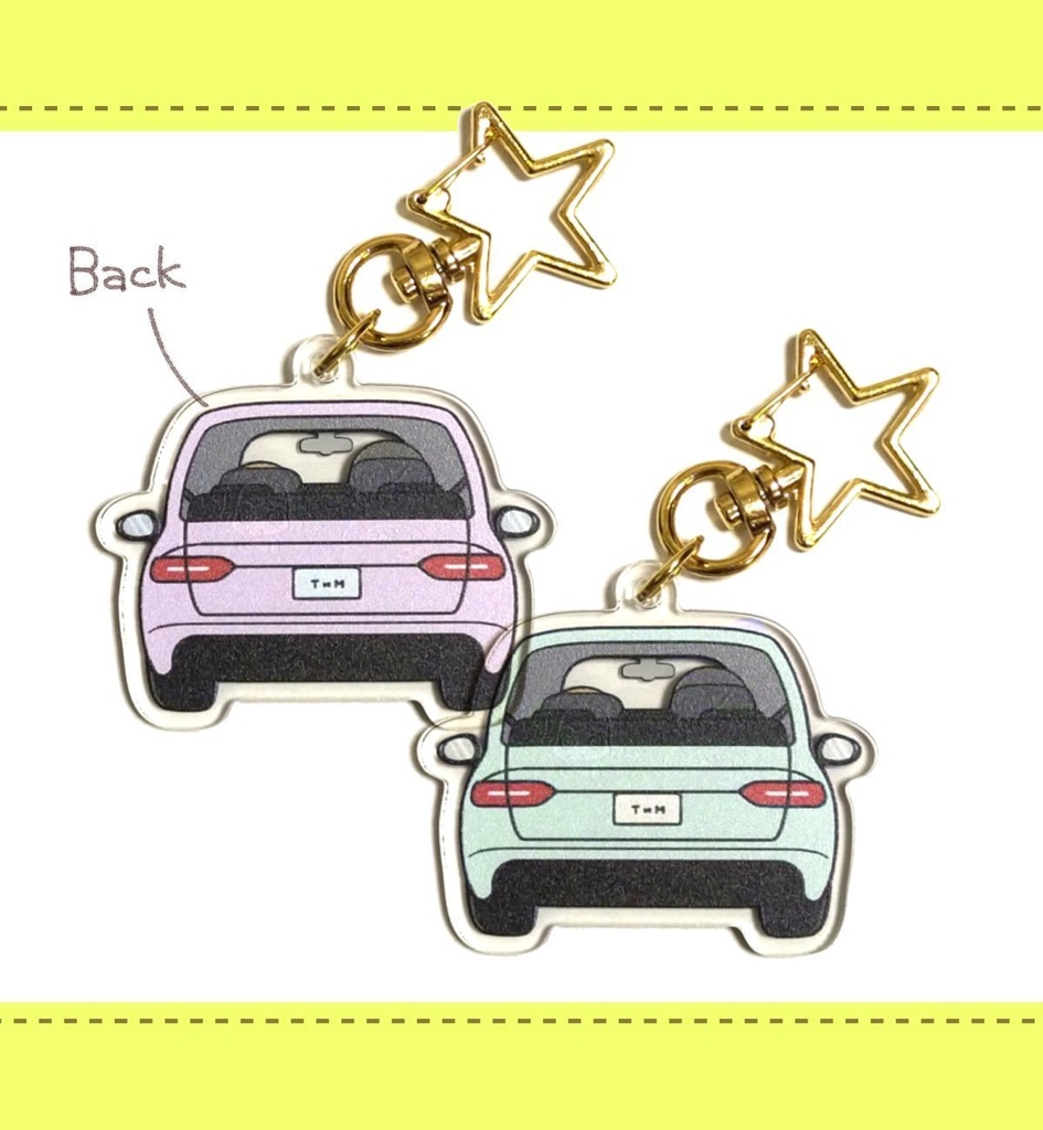 気〜まずい車キーホルダー