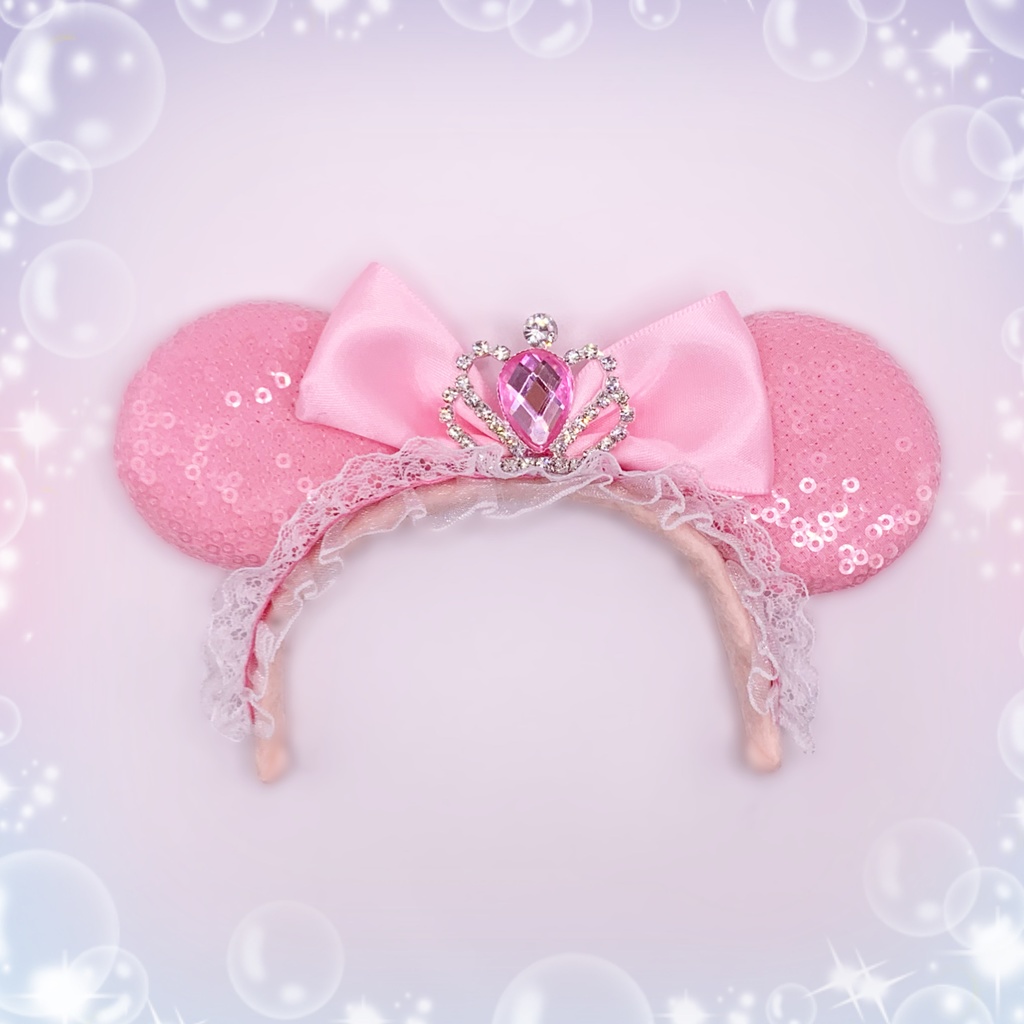 王冠付きキラキラ耳カチューシャ【15cm〜ぬいぐるみ用】