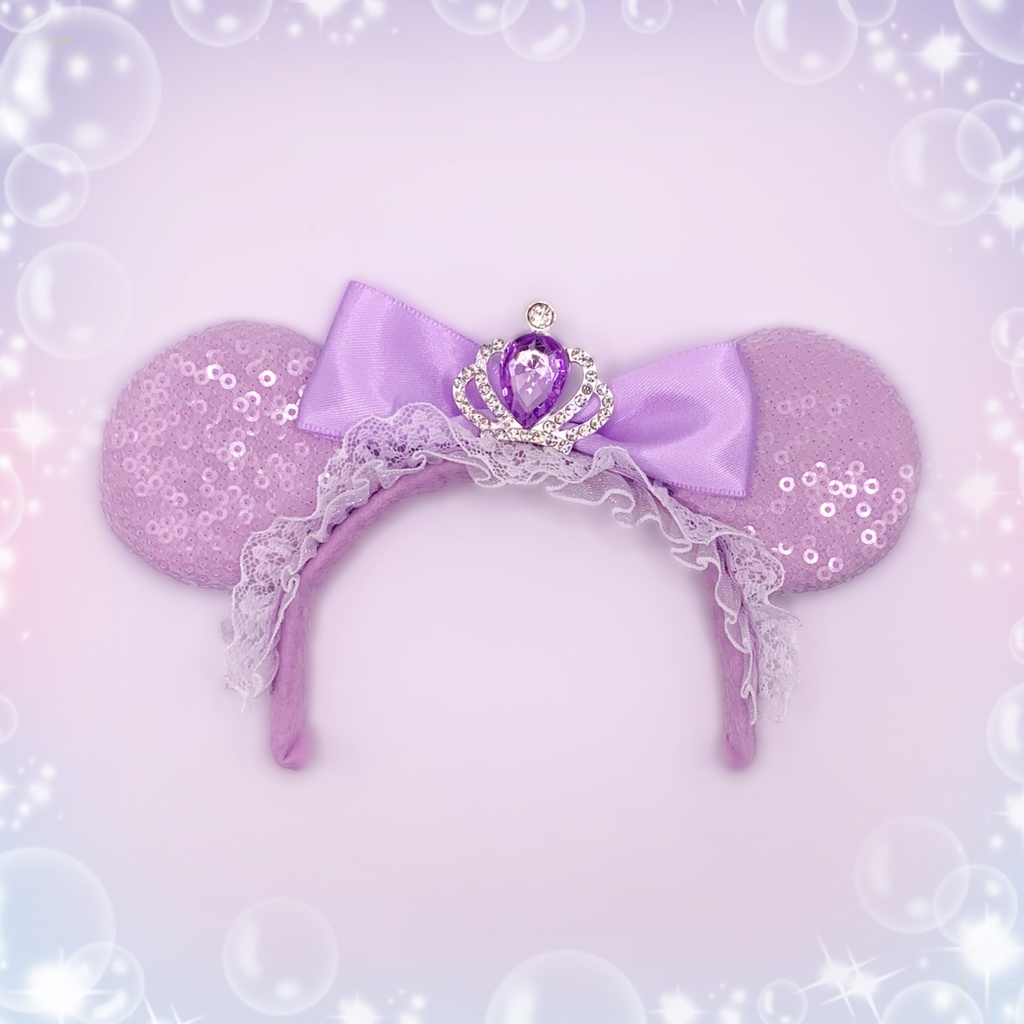 王冠付きキラキラ耳カチューシャ【15cm〜ぬいぐるみ用】