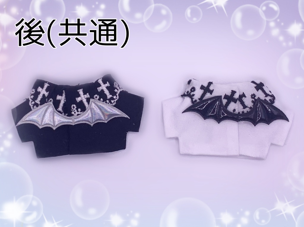 悪魔の羽つき ゴシックトップス