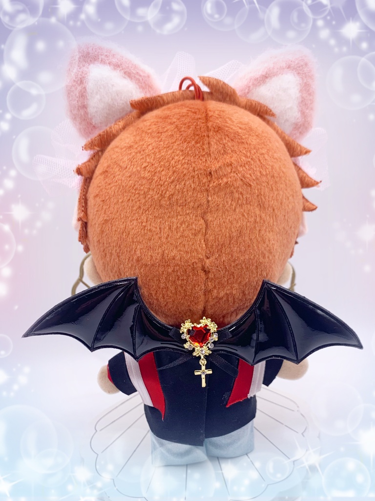 エナメル悪魔の羽クリップ