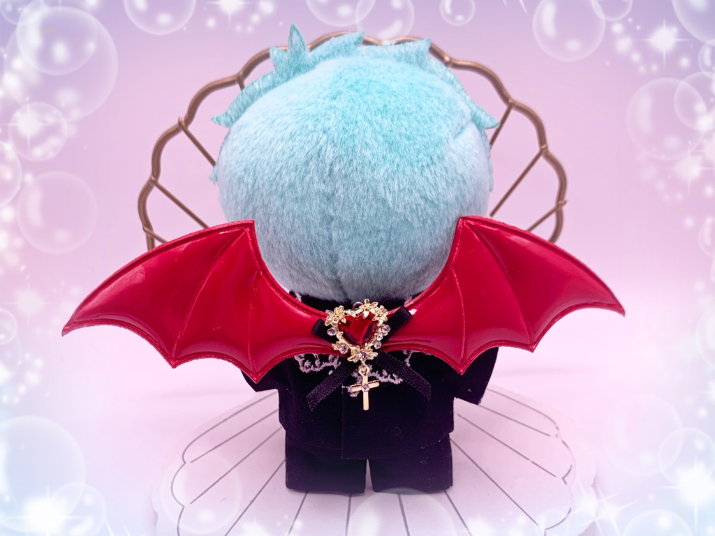 エナメル悪魔の羽クリップ