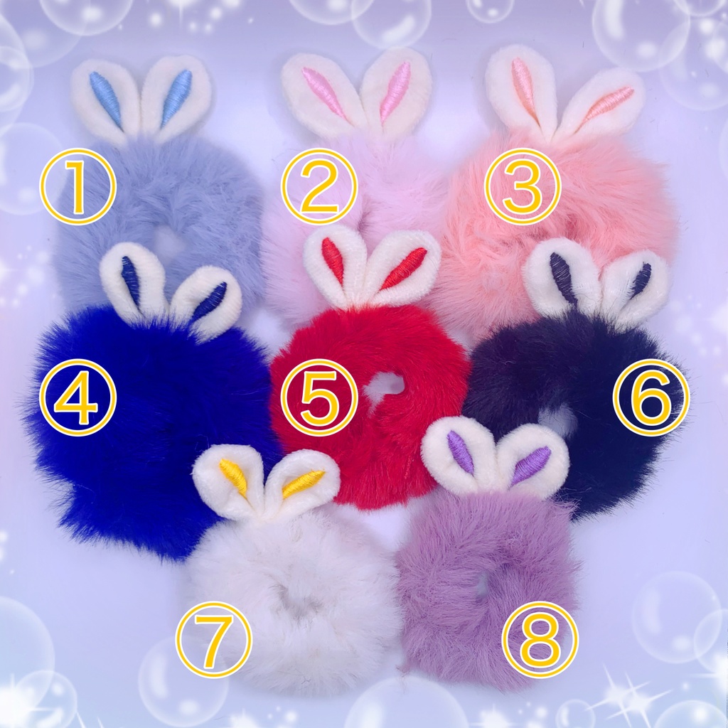 ふわふわファーのうさ耳ターバン🐰