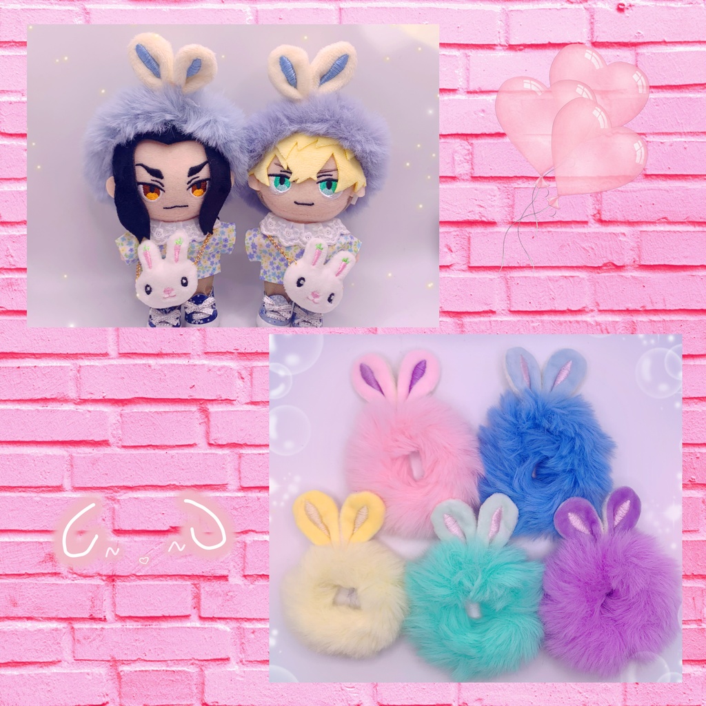 パステルファーのうさ耳ターバン🐰
