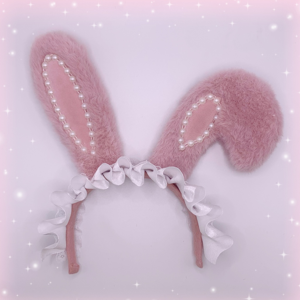 ふわふわうさ耳カチューシャ Lサイズ🐰