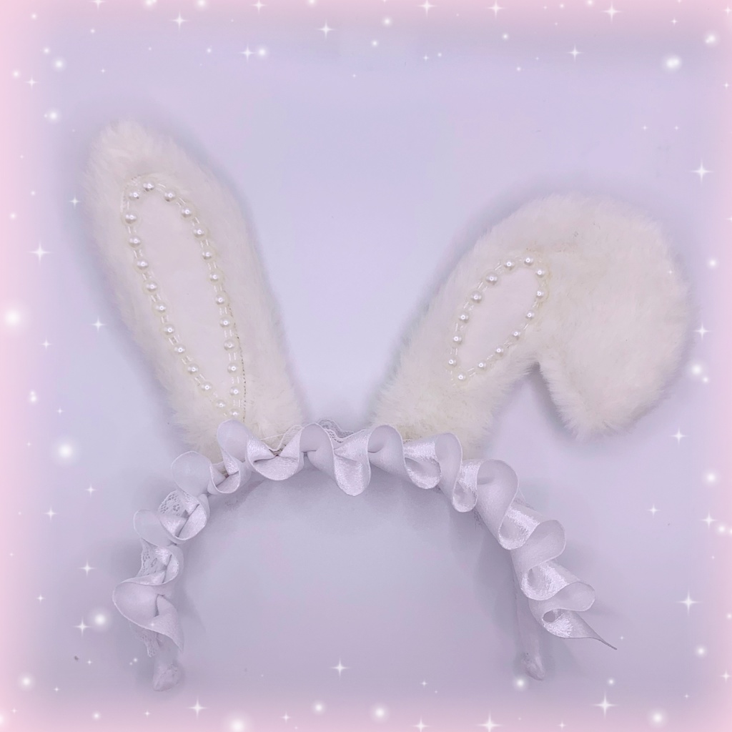 ふわふわうさ耳カチューシャ Lサイズ🐰
