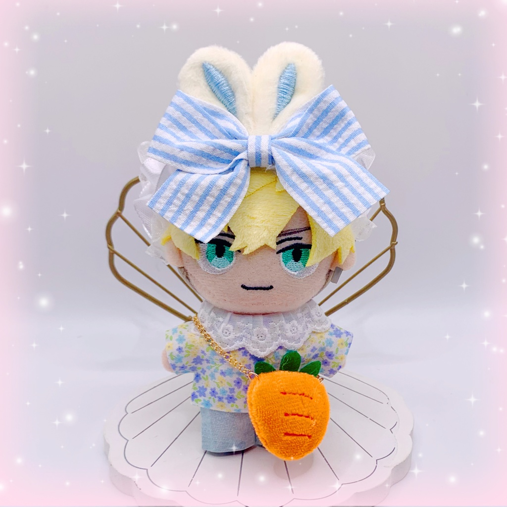 ストライプリボンのうさ耳ターバン🐰🎀