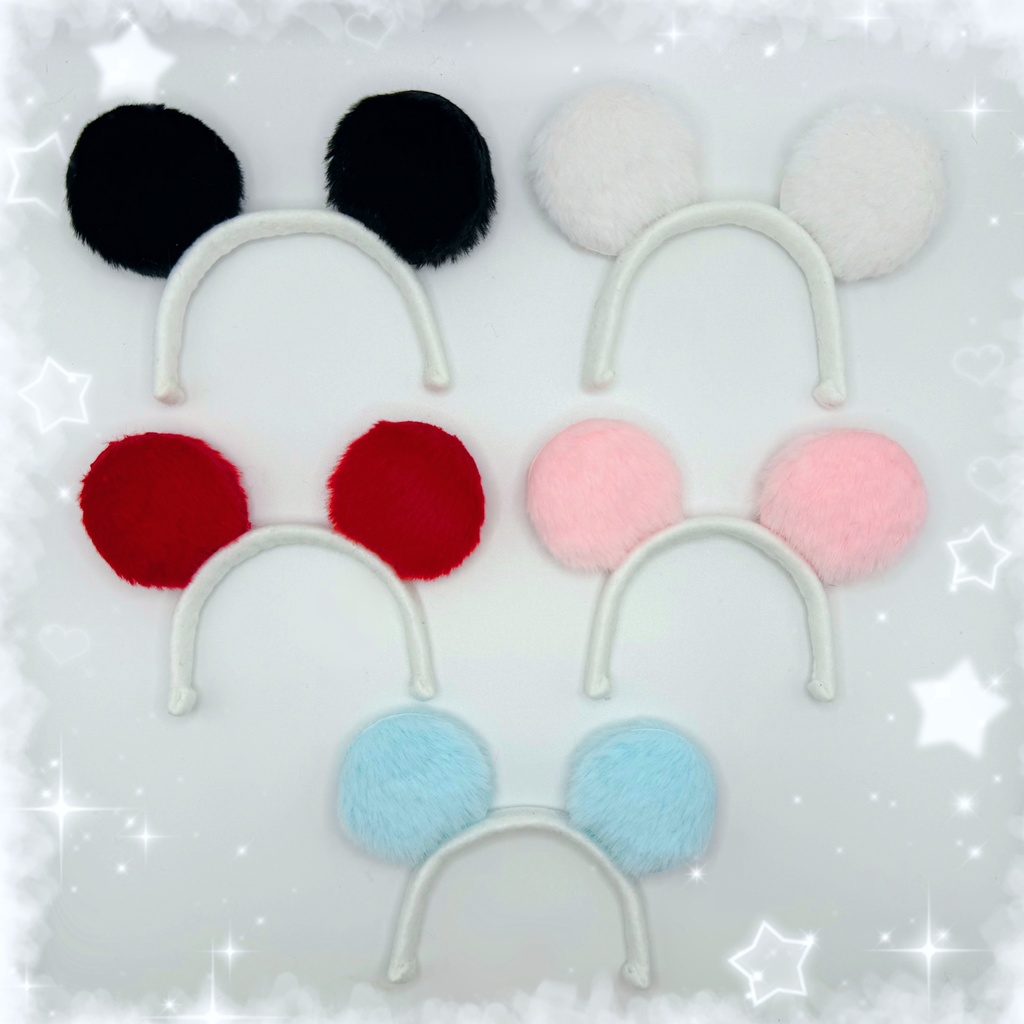 ふわふわパンダさん🐼カチューシャ【ちいさめ】