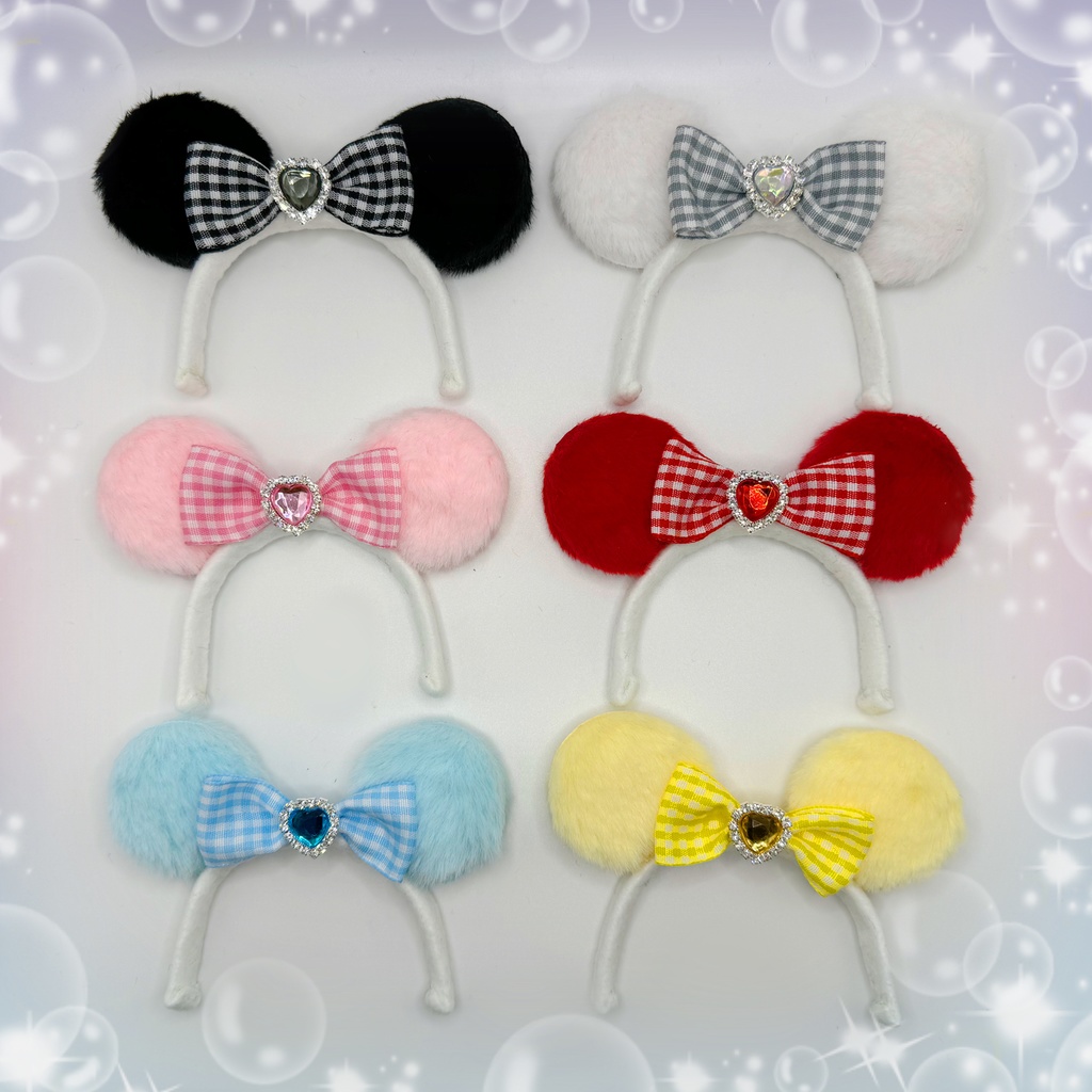 ふわふわパンダさん🐼カチューシャ【ちいさめ】