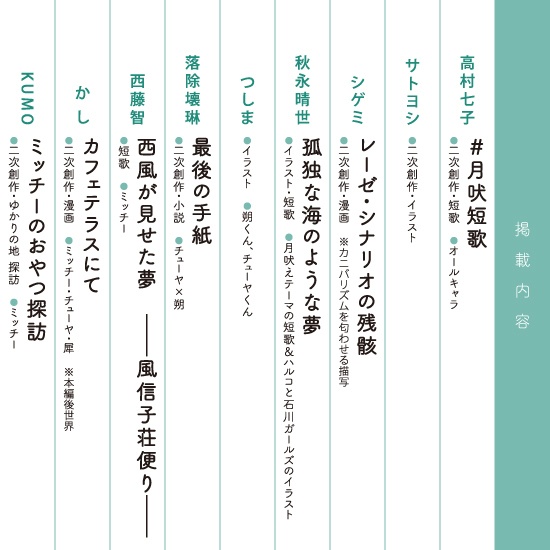 【月吠】アンソロジー『いつかの街で逢いましょう』/スマートレター