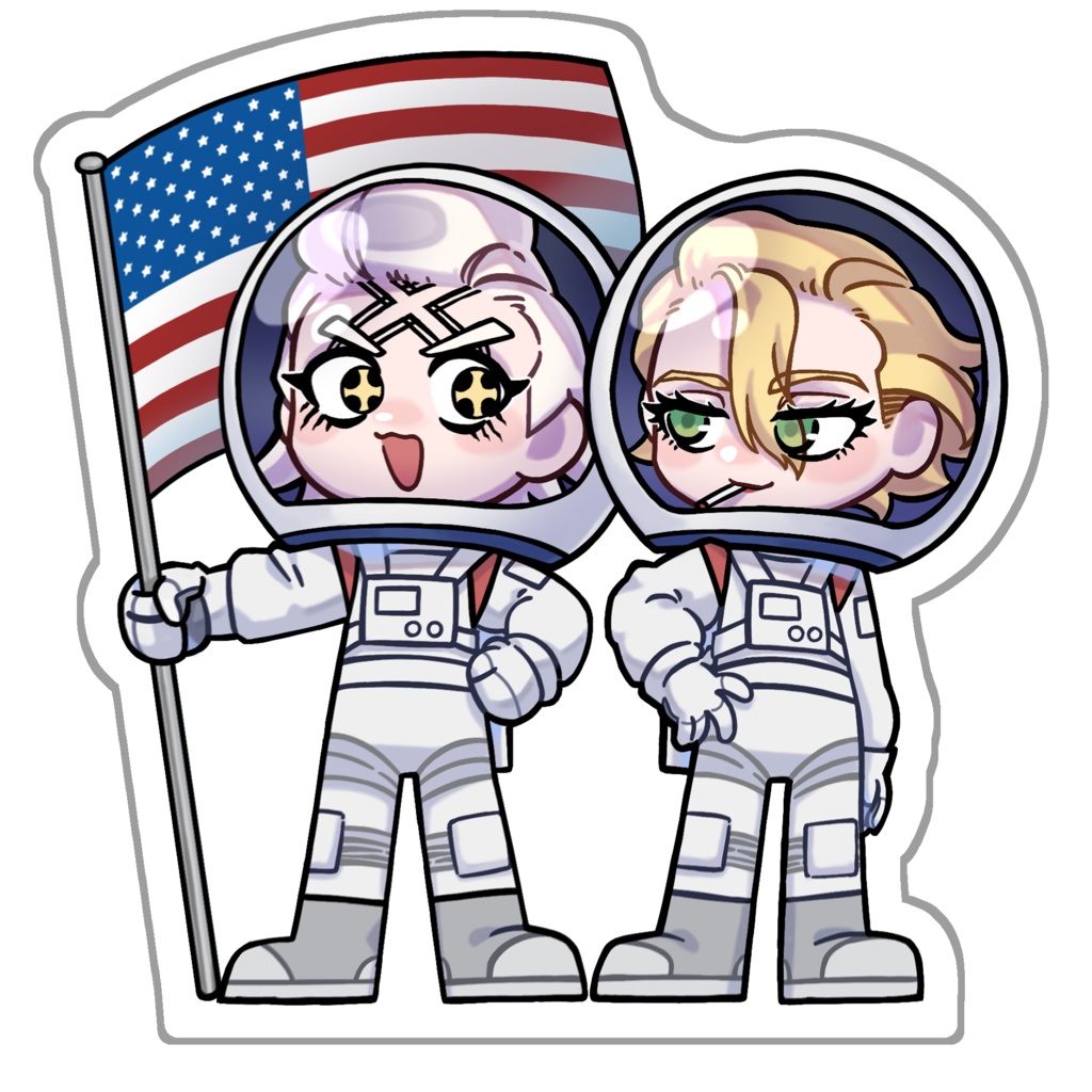 月面着陸　自立アクスタ