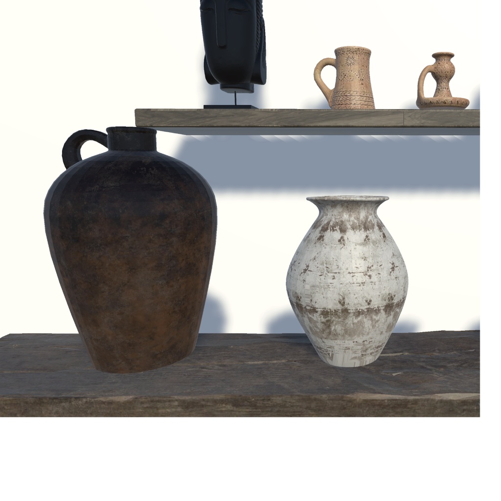 無料 0円 こだわりのやきもの70セット!!_unity package+FBX