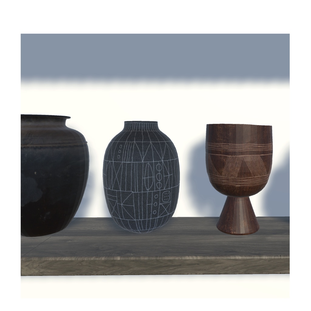 無料 0円 こだわりのやきもの70セット!!_unity package+FBX