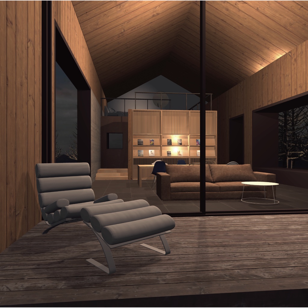 焚き火と温泉を楽しむ別荘_ unitypackage/FBX