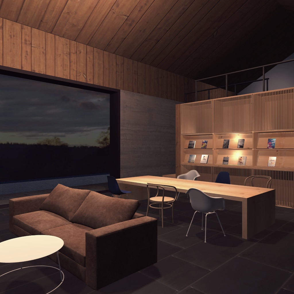 焚き火と温泉を楽しむ別荘_ unitypackage/FBX