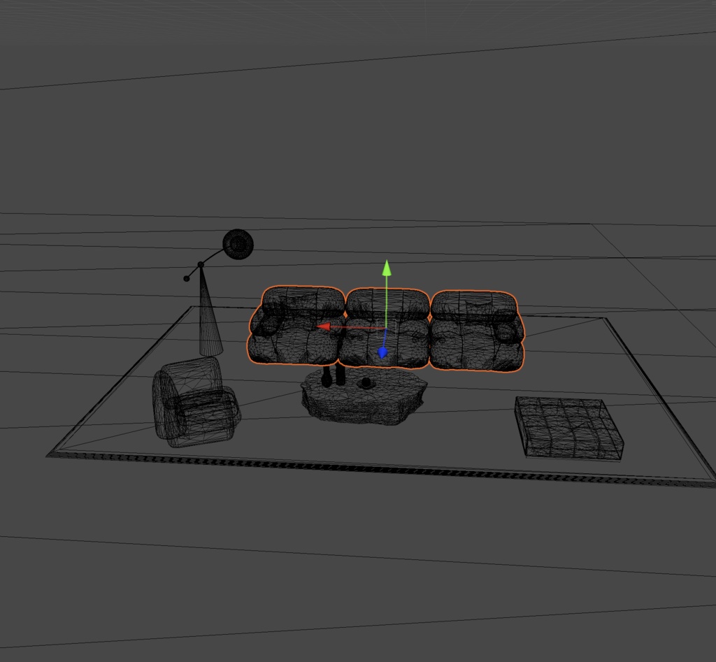 リビング家具_53セット_unitypackage+FBX