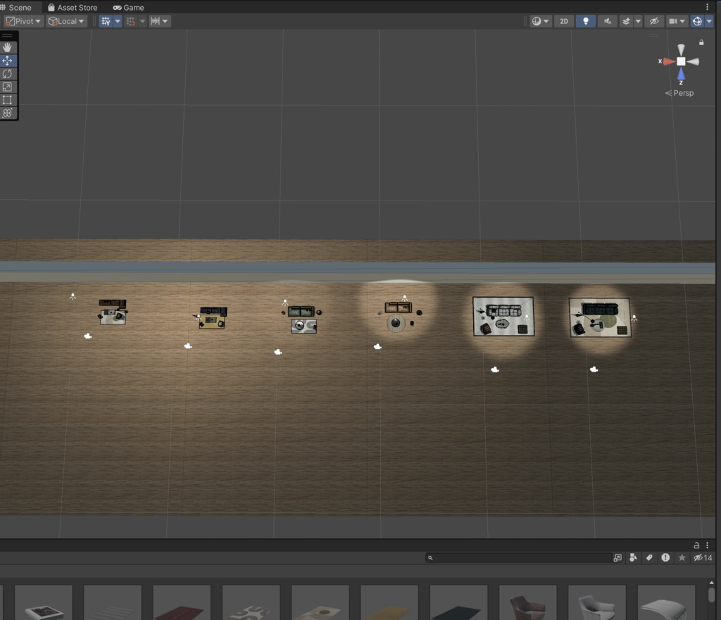 リビング家具_53セット_unitypackage+FBX