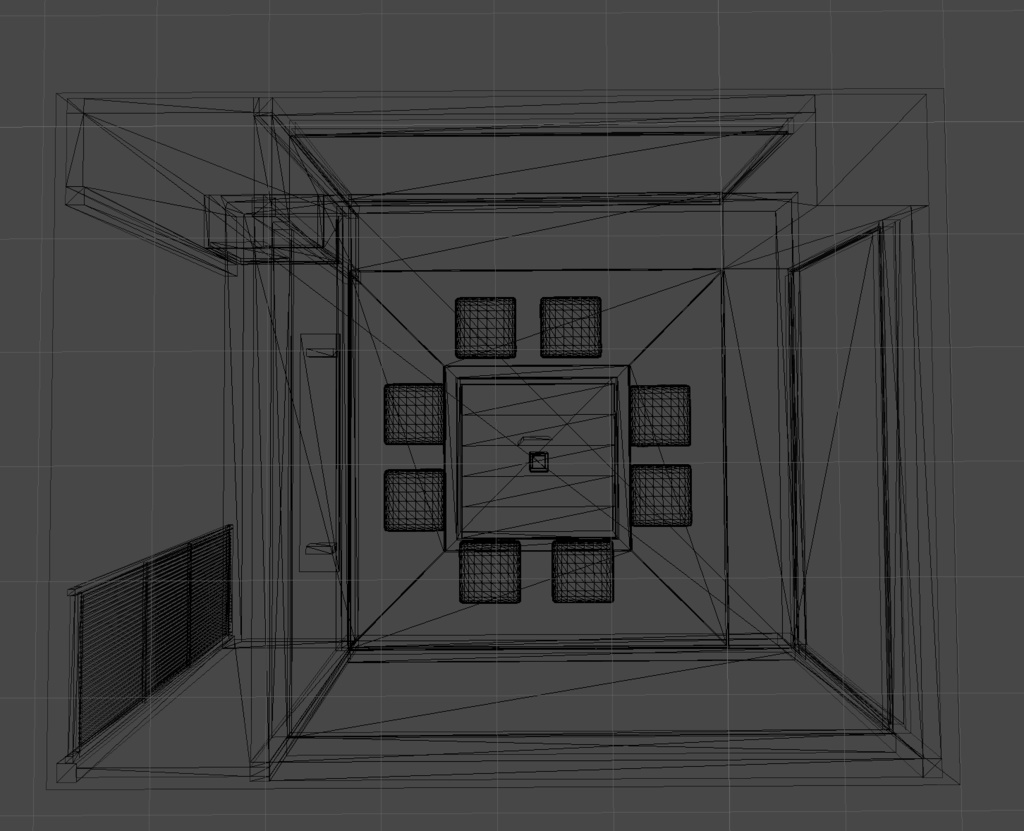 みんなで集まろう!夜景の見える静かな個室_unitypackage+Blender