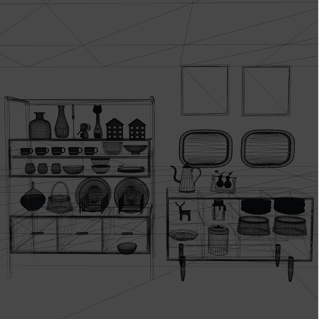 北欧雑貨100set_unitypackage+FBX