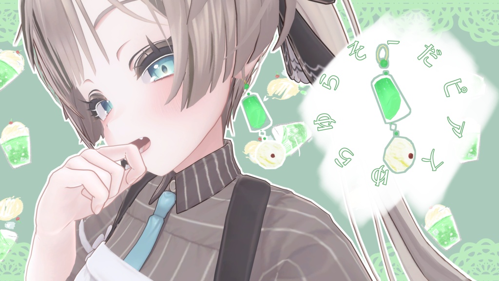 【無料】ゆらゆらソーダピアス