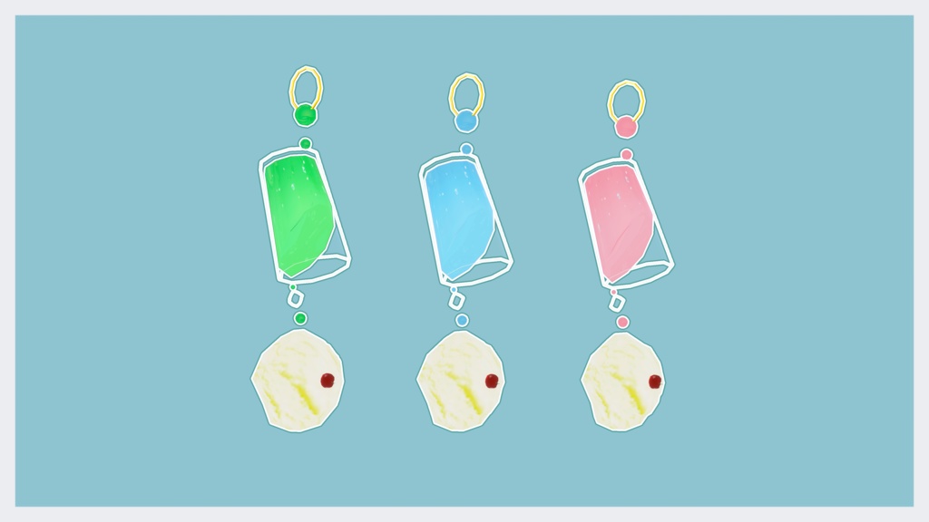 【無料】ゆらゆらソーダピアス