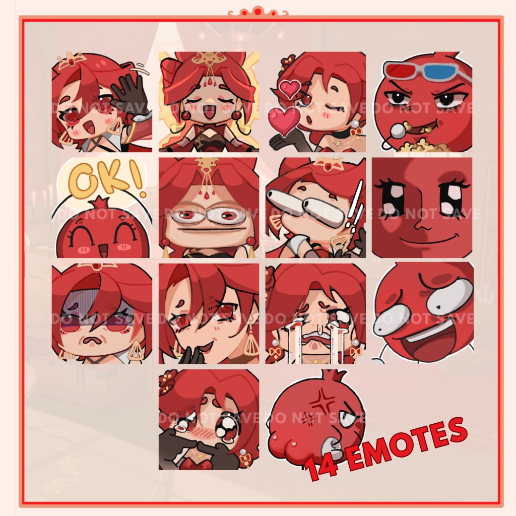 (SOLD) [Ruby Red] Live2d Model Full Bundle🔥 (Model+Bg/Overlay/Stinger ...