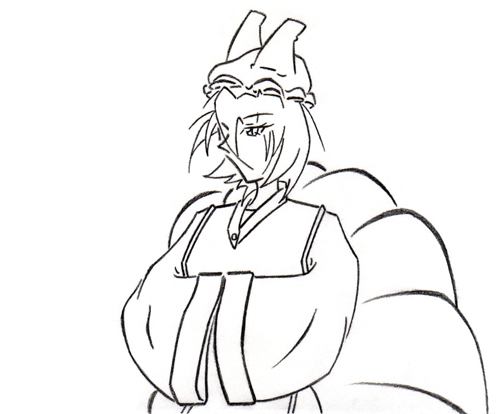 八雲藍Tシャツ(線画)