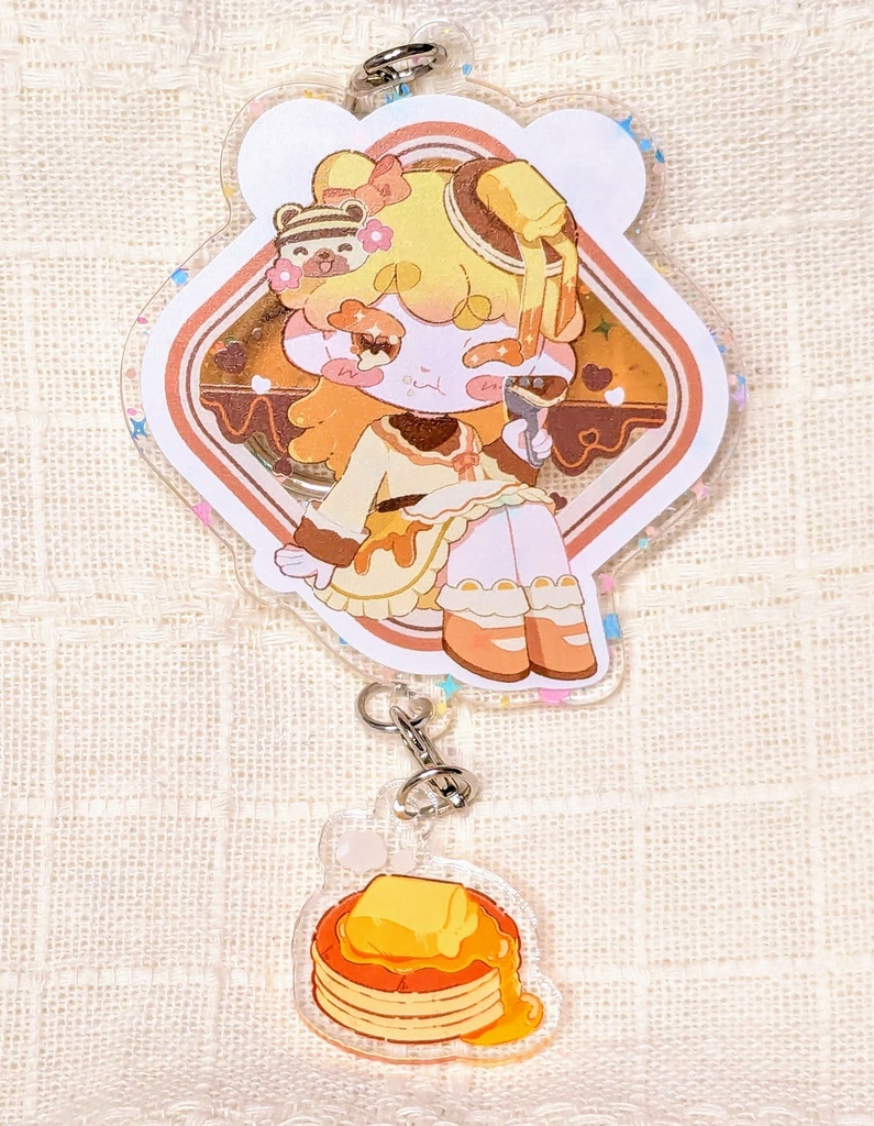ゆらゆらアクリルキーホルダー「ホットケーキ」