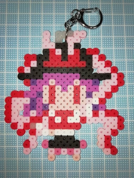 東方Project　アイロンビーズ　永江衣玖