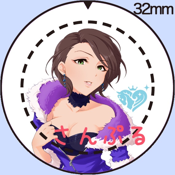 アイドルマスター シンデレラガールズ つくマス 篠原礼b 32ｍｍ缶バッジグッズ 満月工務店 Booth