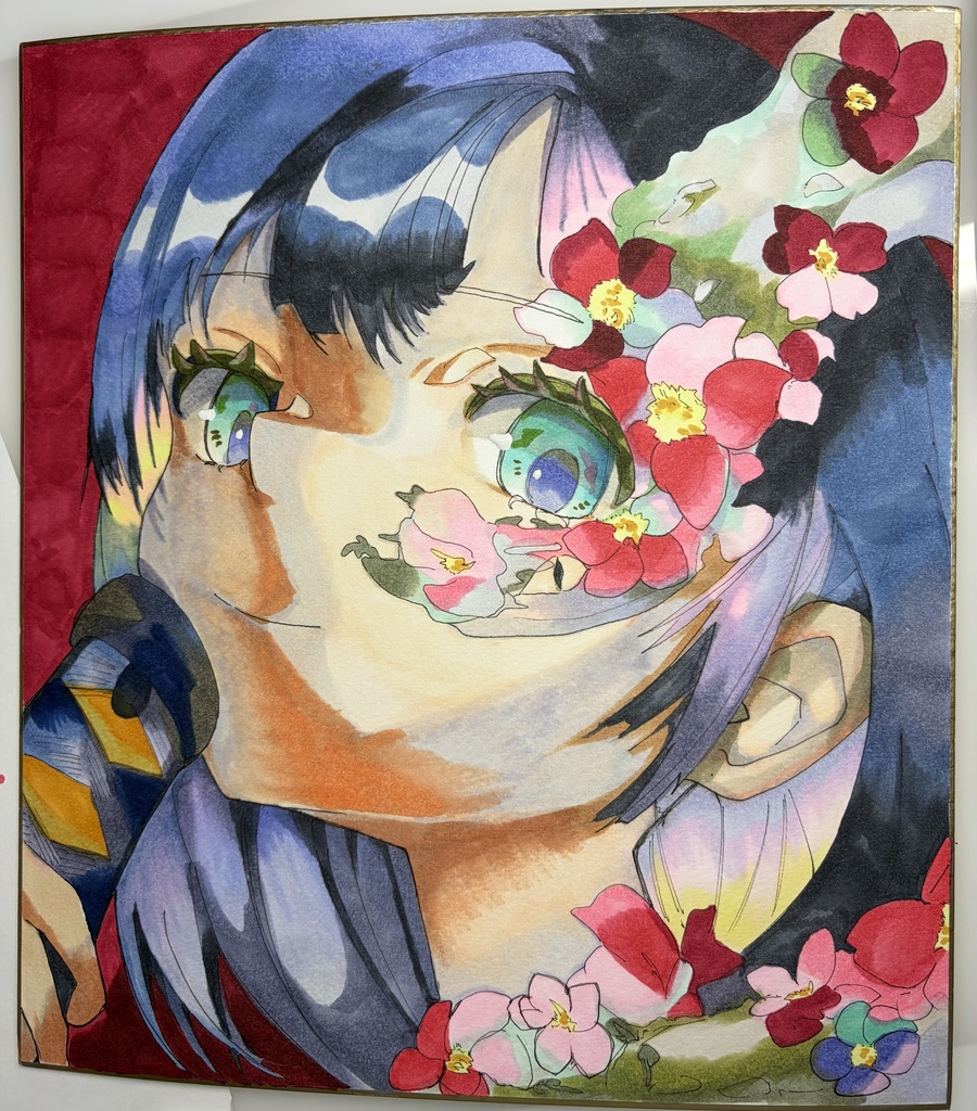 アナログ原画（花大蛇）