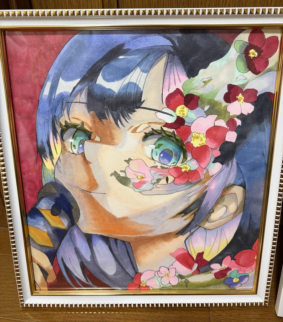 アナログ原画(花大蛇)