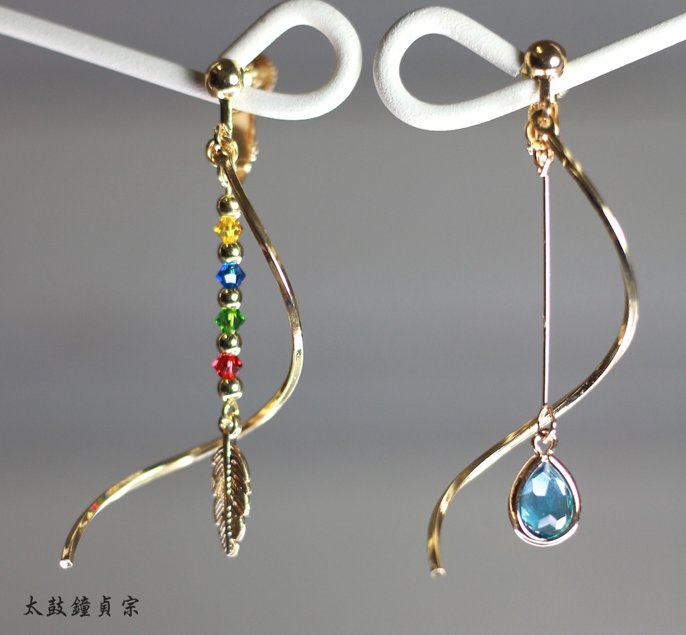 【刀剣乱舞】男士モチーフ/イメージネックレス&ピアスorイヤリングセット【全2種】