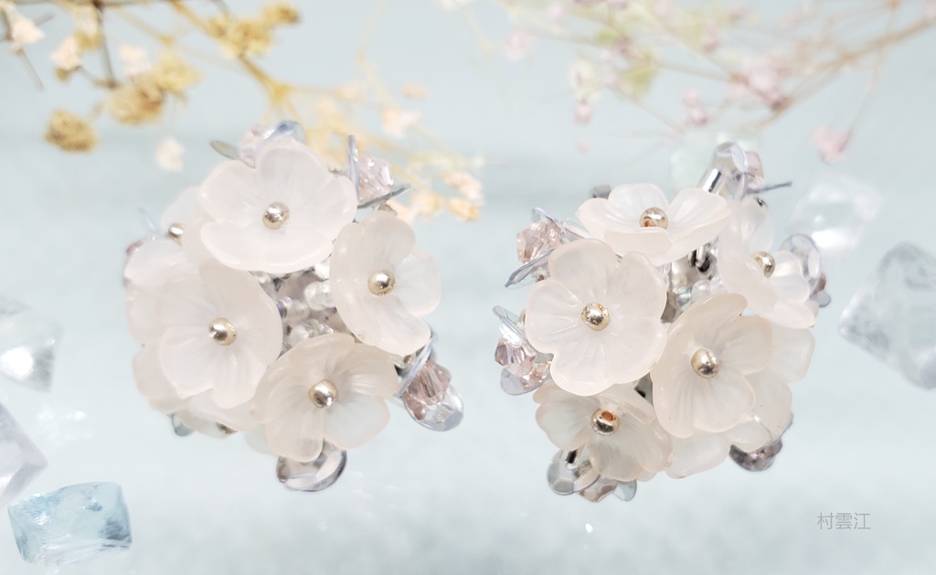 【刀剣乱舞/五月雨·村雲】紫陽花イヤリング