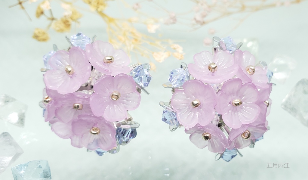 【刀剣乱舞/五月雨·村雲】紫陽花イヤリング