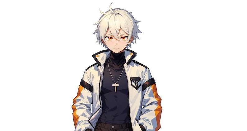 Premade VTuber model - Urban Boy for vtube studio as a cool customizable colored half body vtuber male vtuber made in live 2d