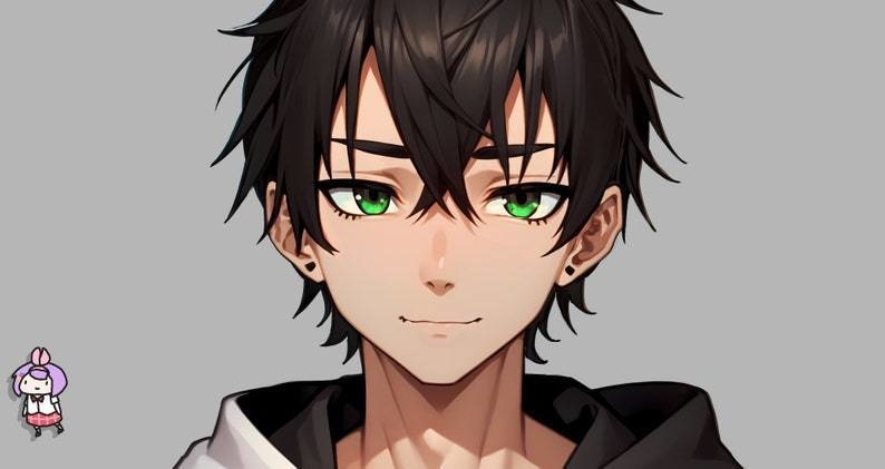 Mannelijk premade VTuber-model - Gamer Boy voor vtube-studio als een coole, aanpasbare, gekleurde full body vtuber mannelijke 2d vtuber